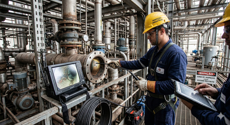 Endoscopia Industrial: Inovação na Inspeção de Tubulações para Garantia de Qualidade